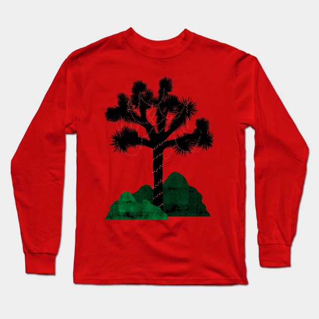Joshua Christmas Tree (Yucca Brevifolia) Long Sleeve T-Shirt by TJWDraws